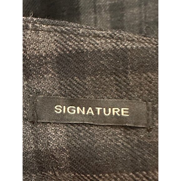 $120 Talbots Petites Women's Wool Blend Ankle Plaid Gray Pants Size 4p #1154 - Picture 11 of 12